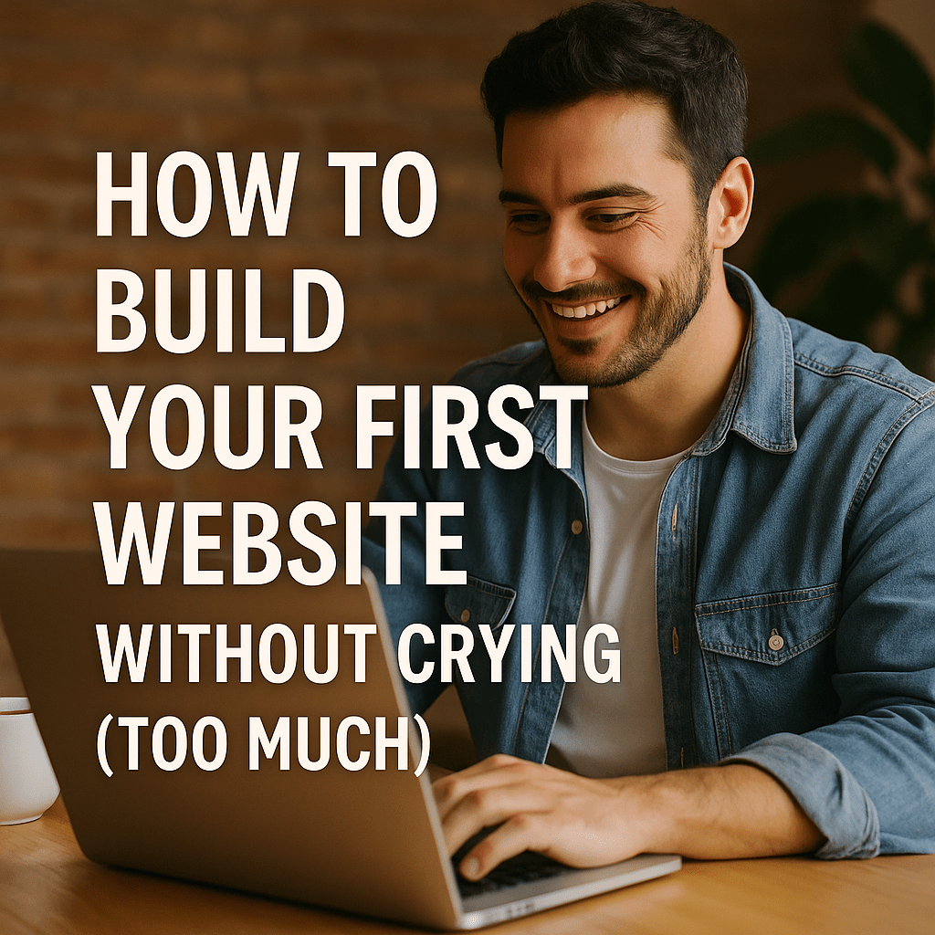 How to Build Your First Website Without Crying (Too Much)